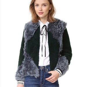 Tory Burch Bristol Faux Fur Bomber jacket / Full Zip